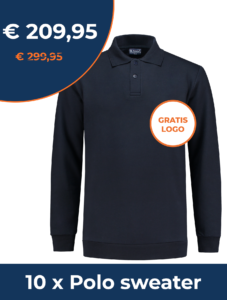 Polo sweater bedrijfskleding van Dupal met gratis logo