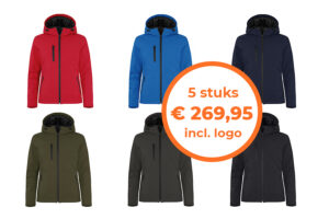 Bedrijfskleding warme winterjassen softshell actie Dupal