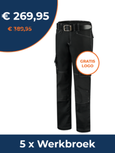 Werkbroek tricorp met gratis logo Dupal werkkleding Waalwijk