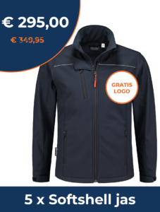 softshell jas met gratis logo