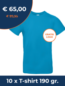 t-shirt met gratis logo Dupal bedrijfskleding