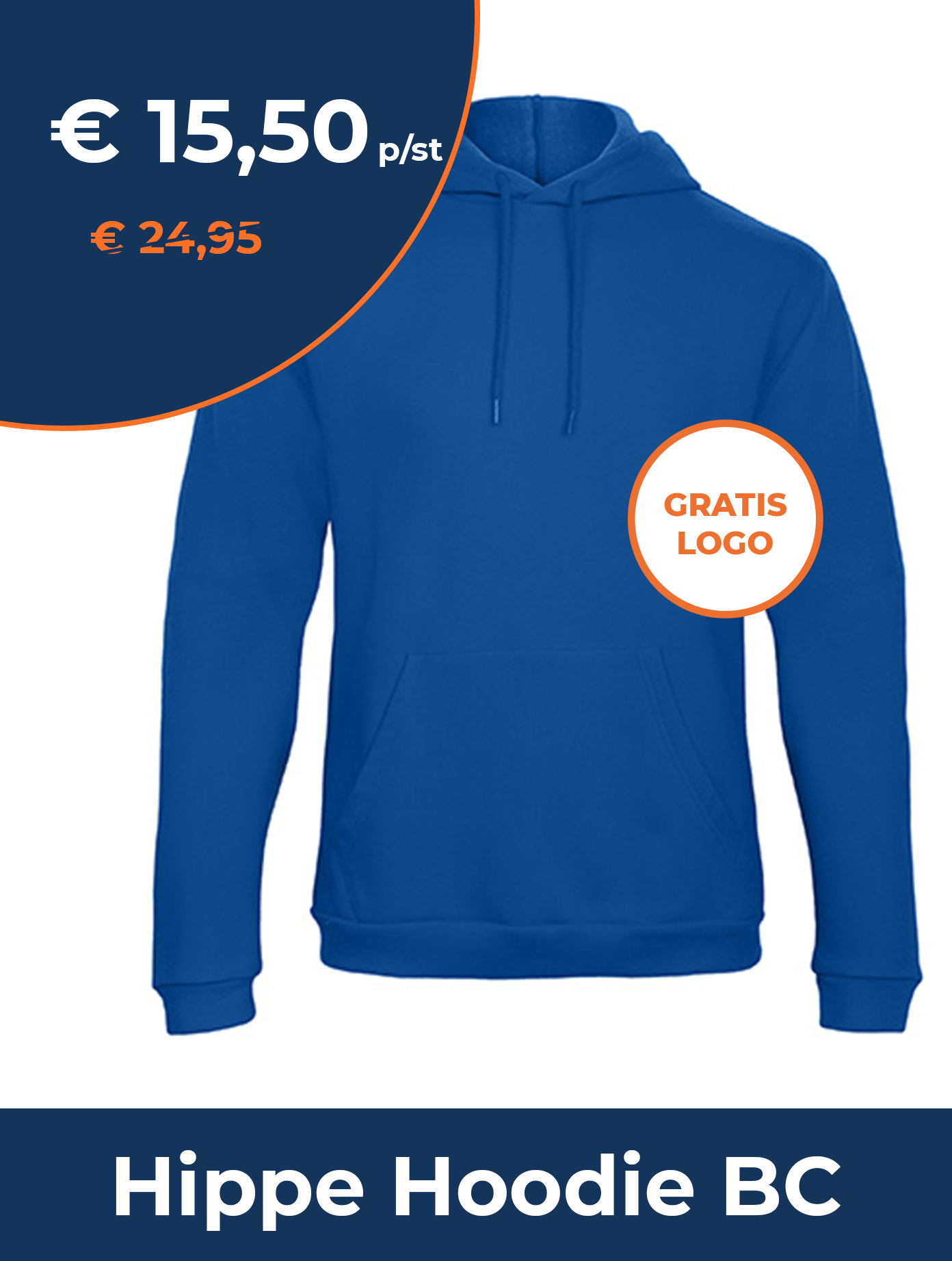 Hippe hoodie met logo (gratis) Dupal bedrijfskleding