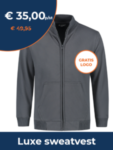 Sweatvest met logo Dupal bedrijfskleding
